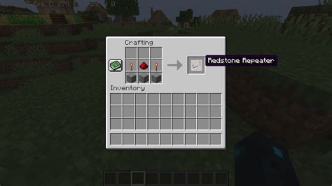 how to craft redstone repeater 1.19
